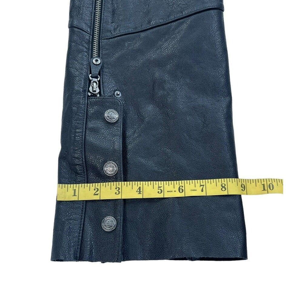 Re-Poshing✨️✨️Harley-Davidson Women's Genuine Leather Motorcycle Chaps - Picture 4 of 15